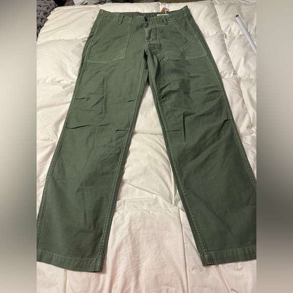 Outerknown Green “The Field Pants” Organic Cotton - NWT - Size 35x32 - Picture 4 of 14